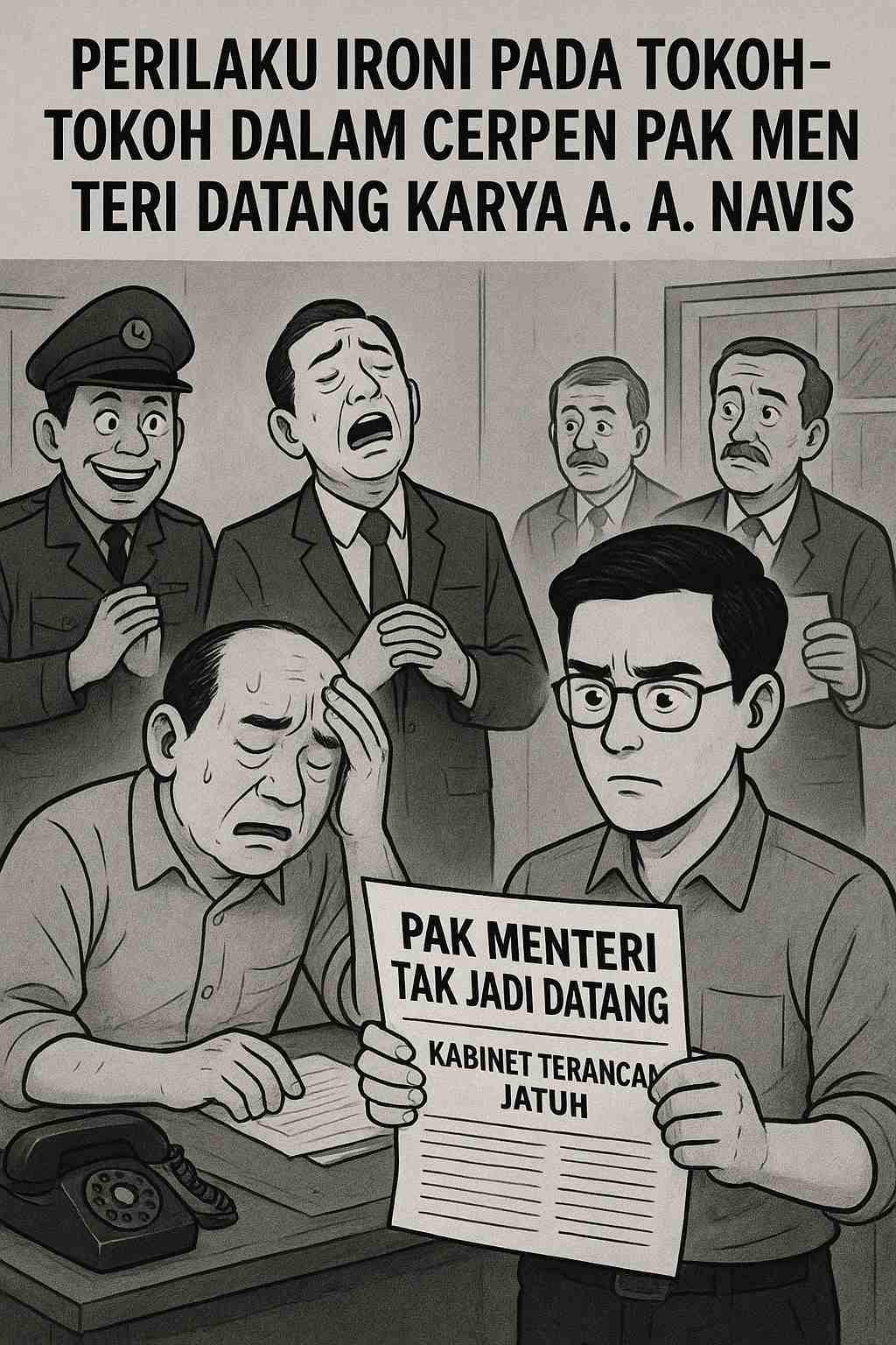 PERILAKU IRONI PADA TOKOH-TOKOH DALAM CERPEN PAK MENTERI DATANG KARYA A. A. NAVIS